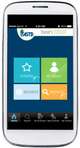 ASTD app home screen
